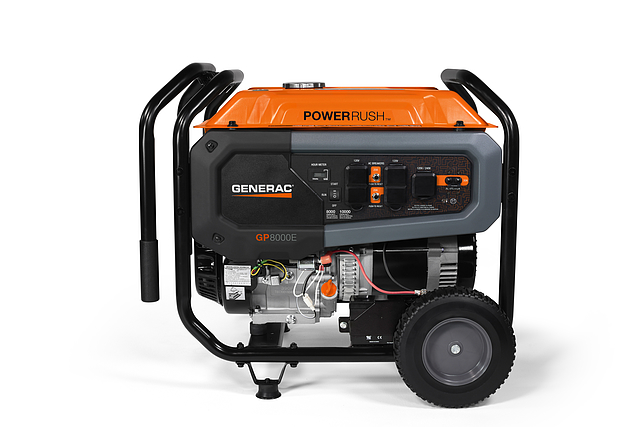 Generador portátil Generac con ruedas